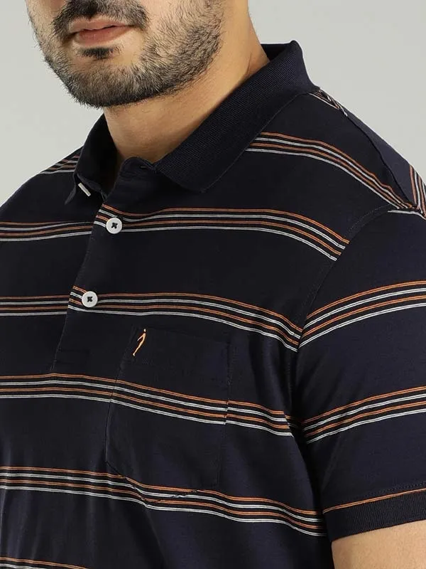 Men Striped Polo T-Shirt