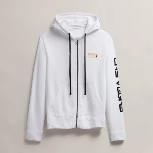 Men's Grateful Dead Lightning Bolt Full Zip Hoodie - White/Cadmium