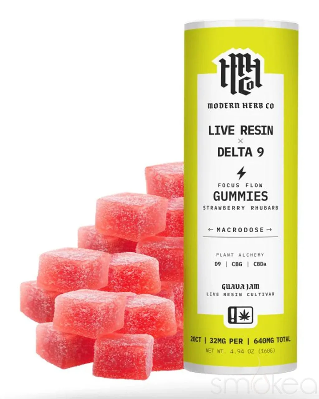 Modern Herb Co Delta 9 Live Resin Gummies - Strawberry Rhubarb