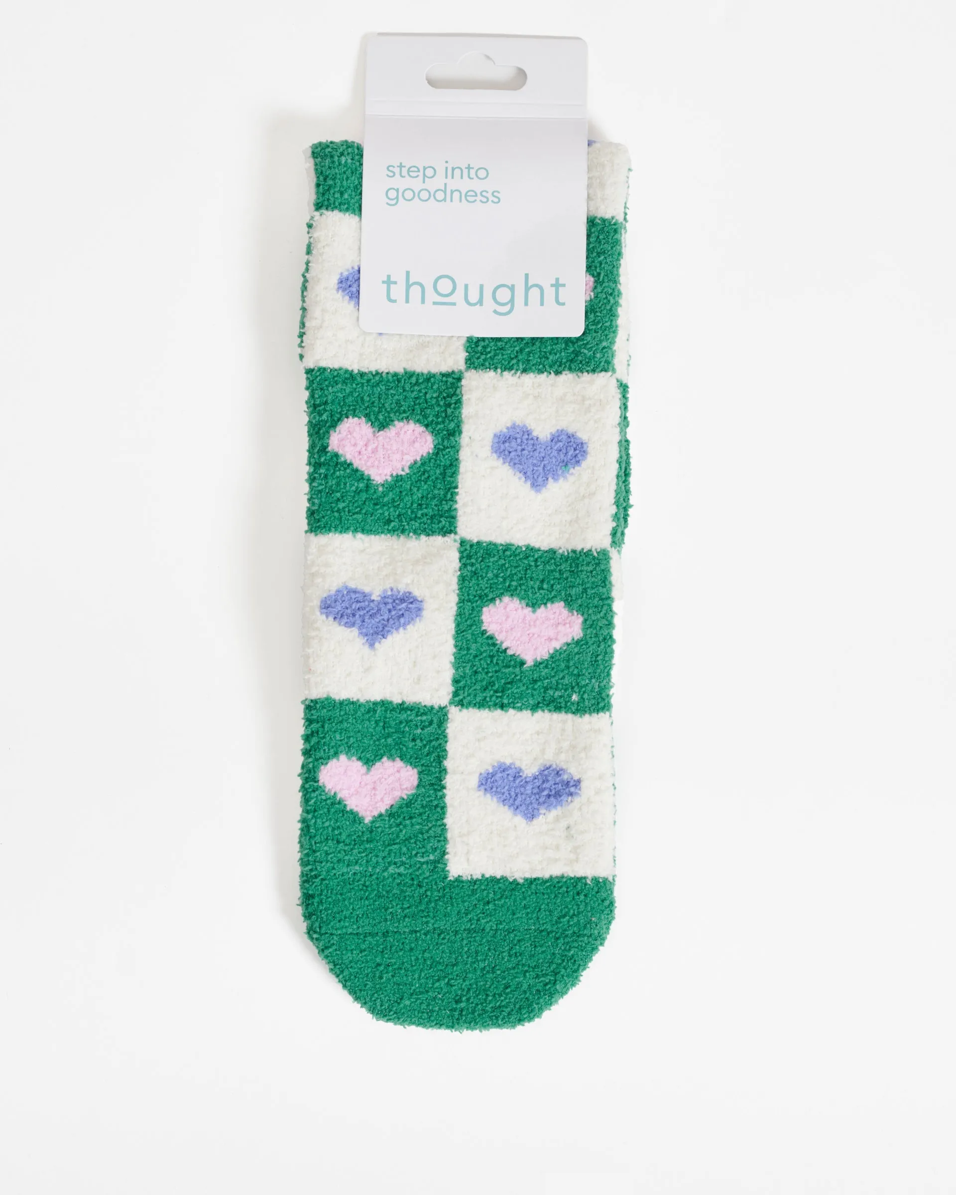 Mono Heart Recycled Polyester Socks - Multi Green