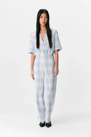 Object Maise Kentucky Blue Check Trousers