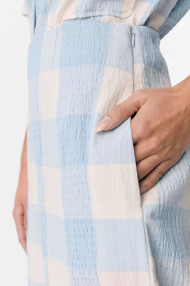 Object Maise Kentucky Blue Check Trousers