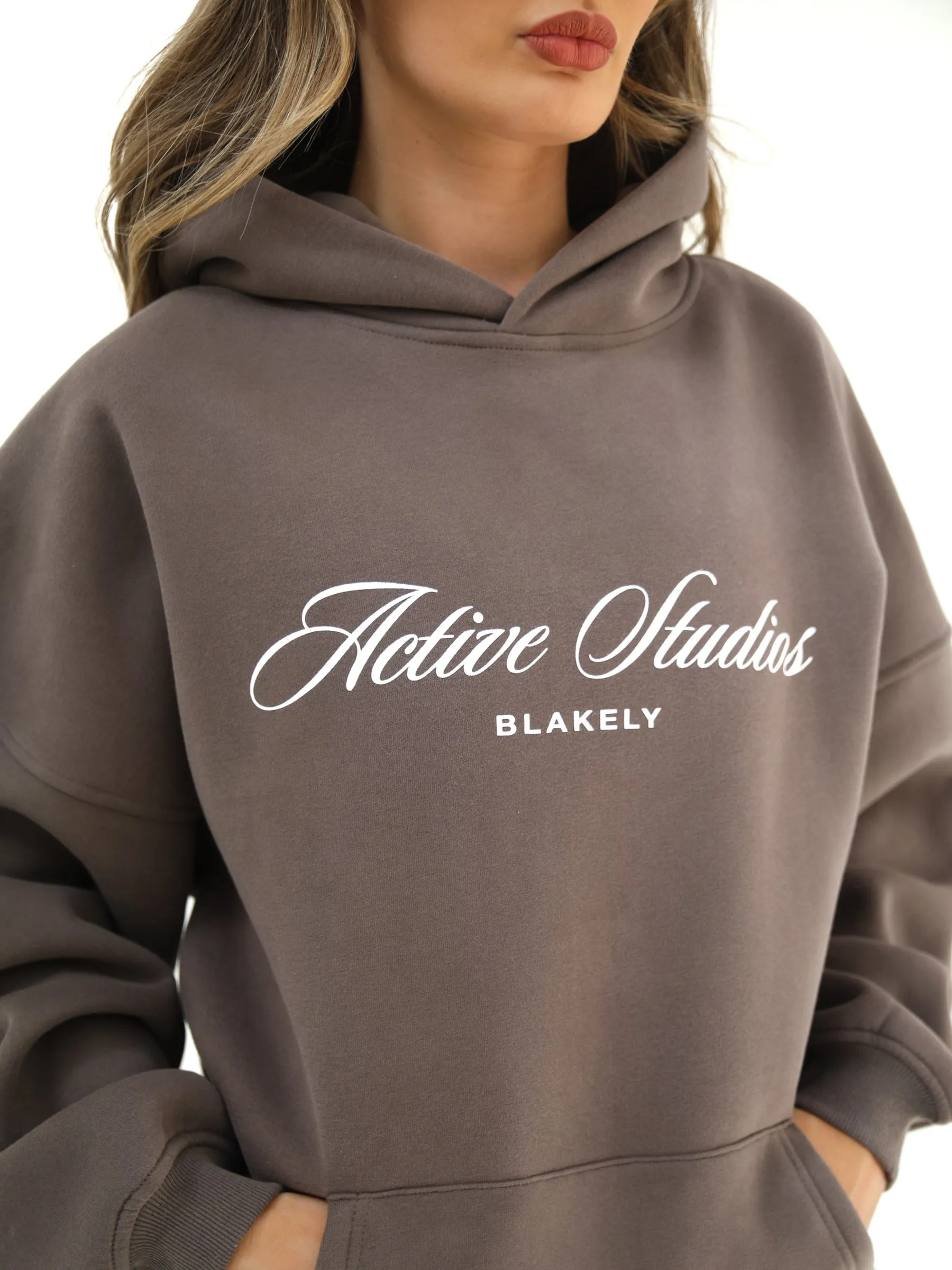 Off Duty Oversized Hoodie - Ash Brown