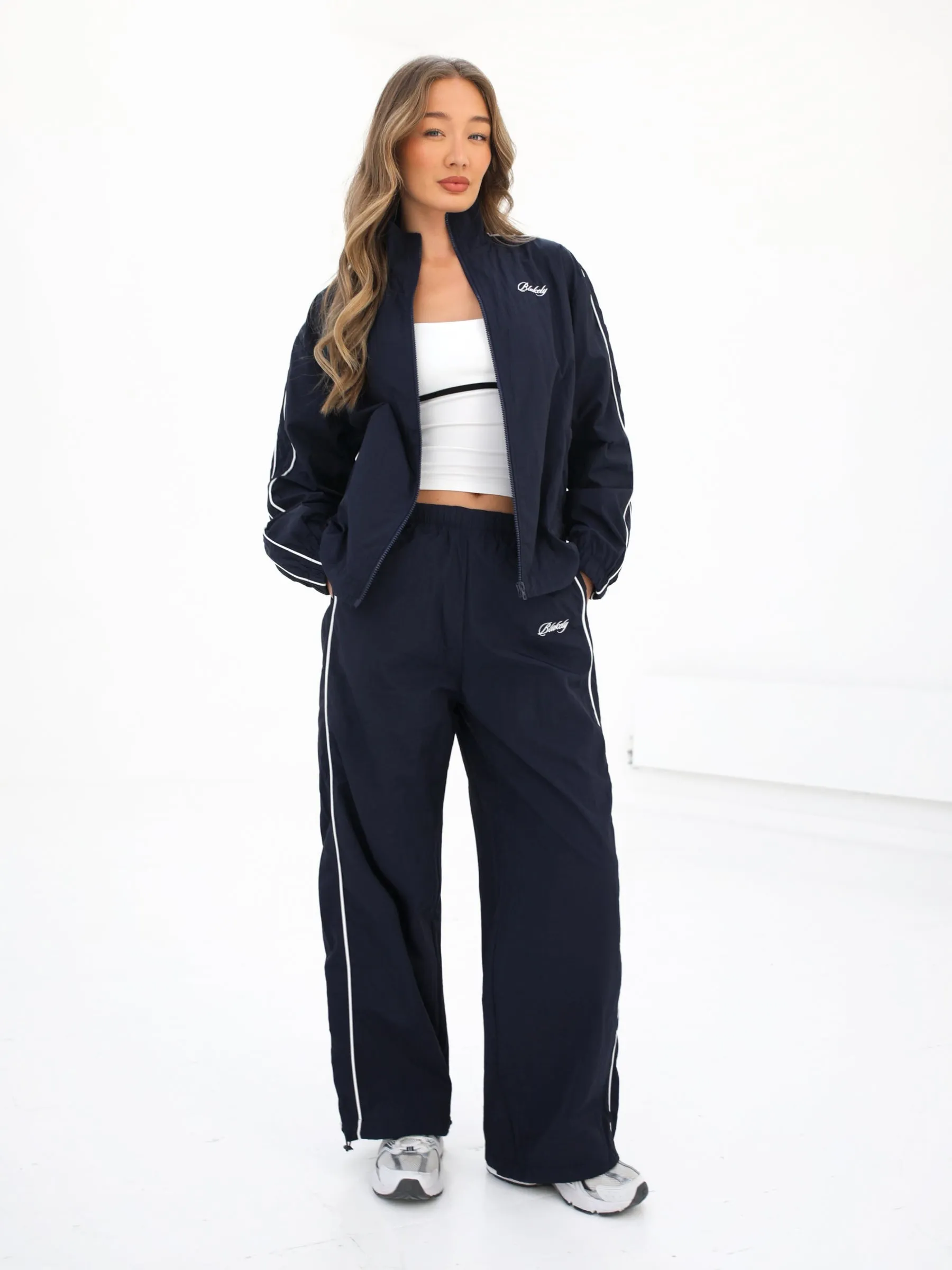 Off Duty Parachute Trousers - Navy