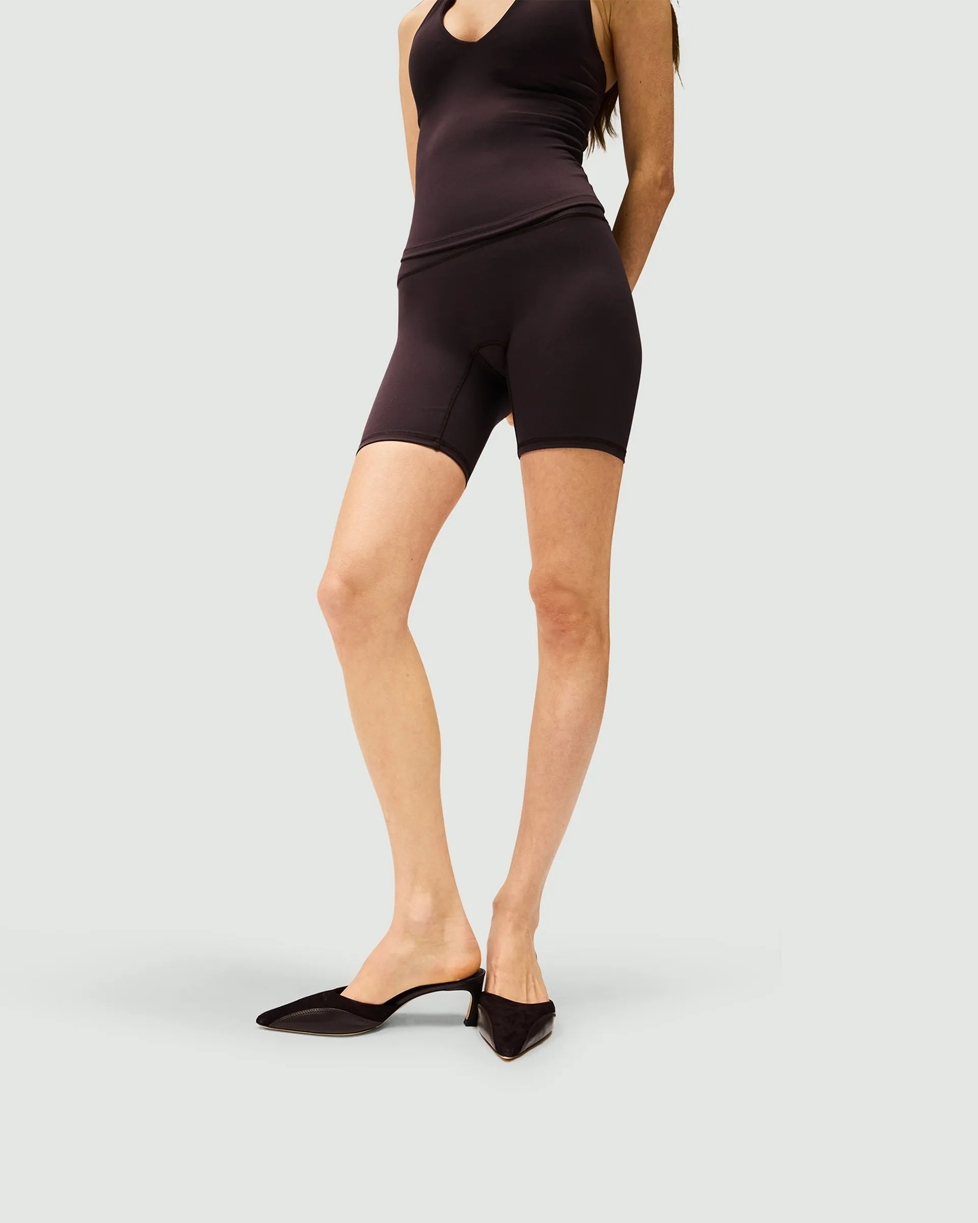 Owners Club Longerline Bike Short - Black Coffee