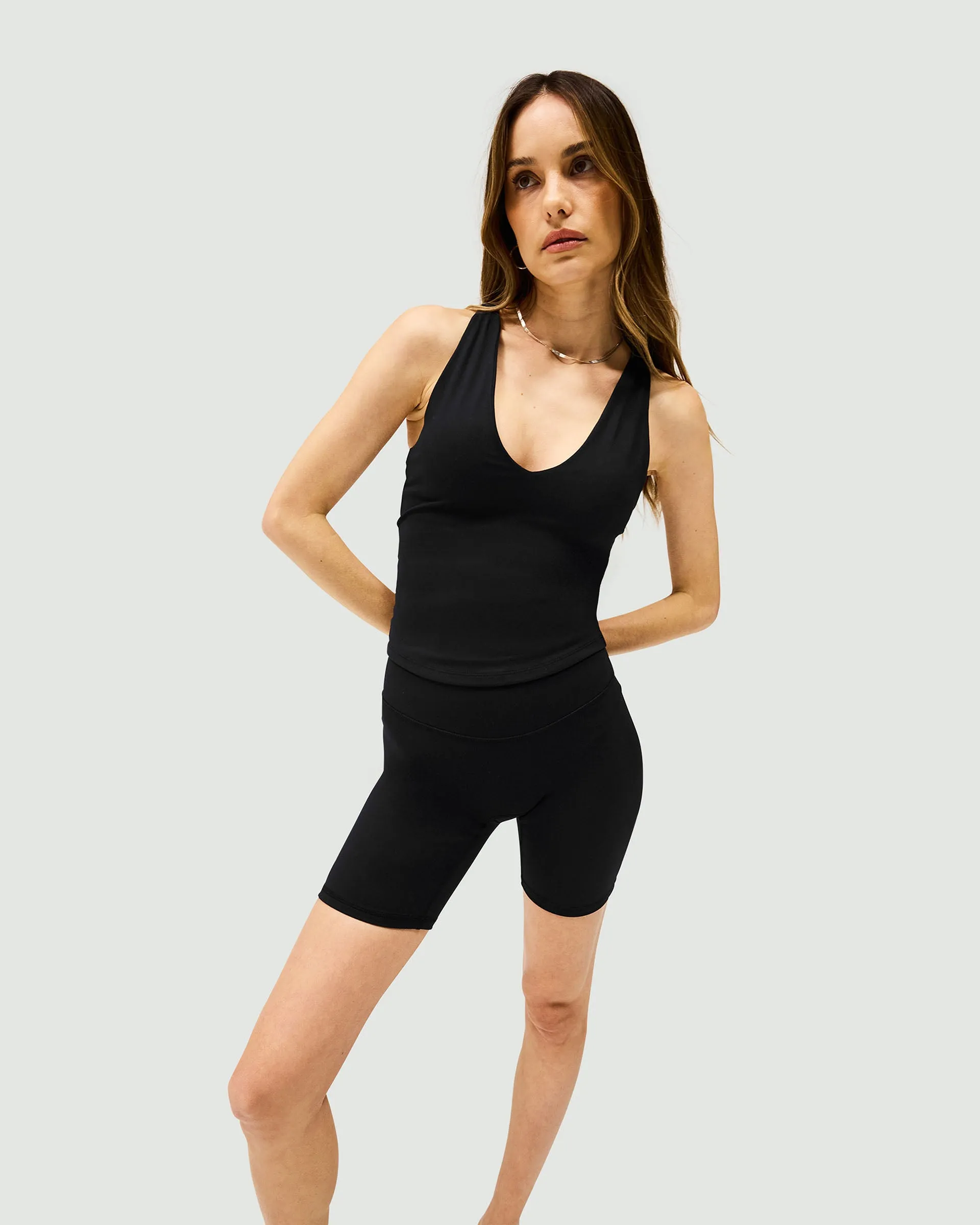 Owners Club Longerline Bike Short - Jet Black