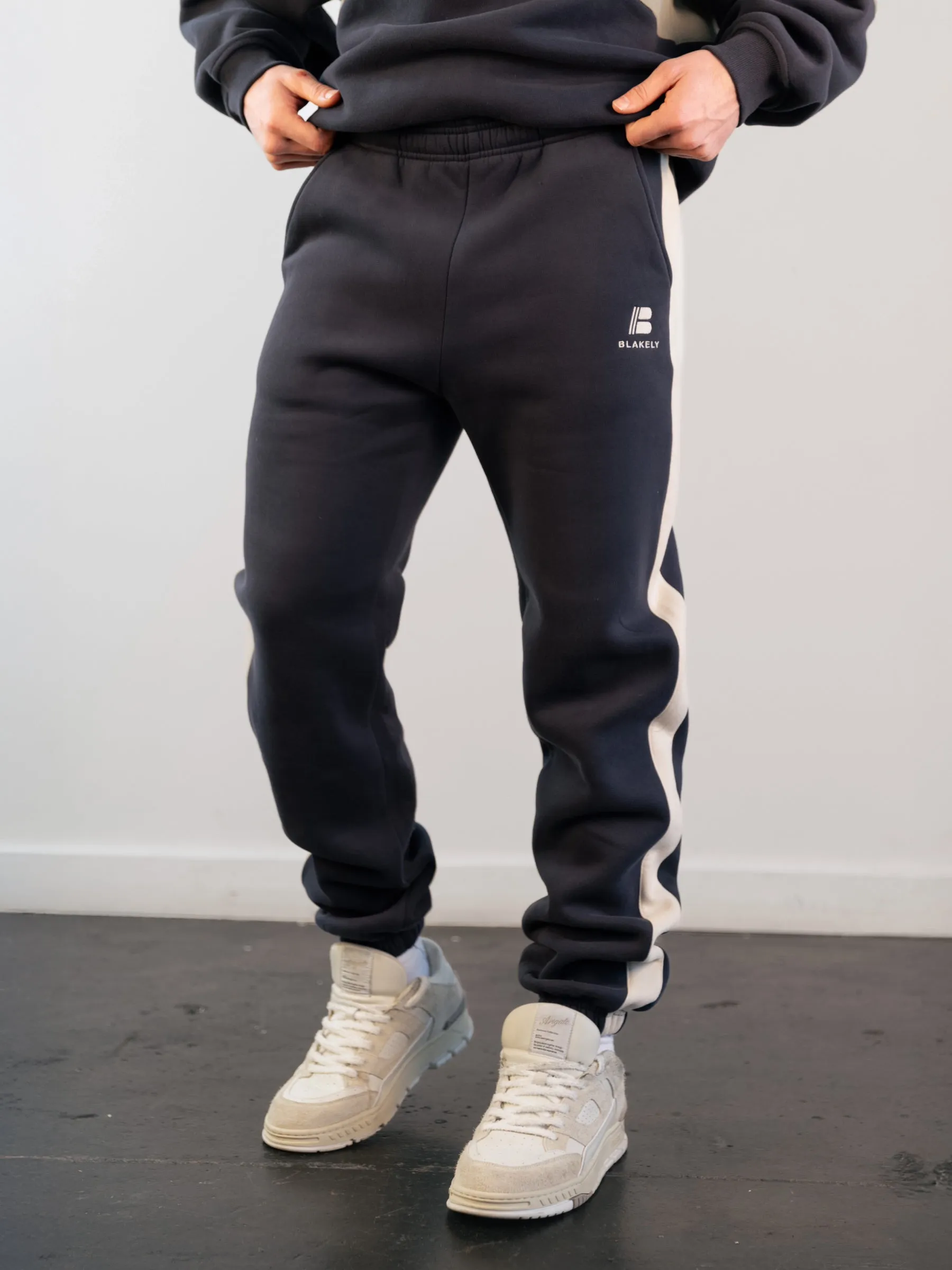 Panel Relaxed Sweatpants - True Navy