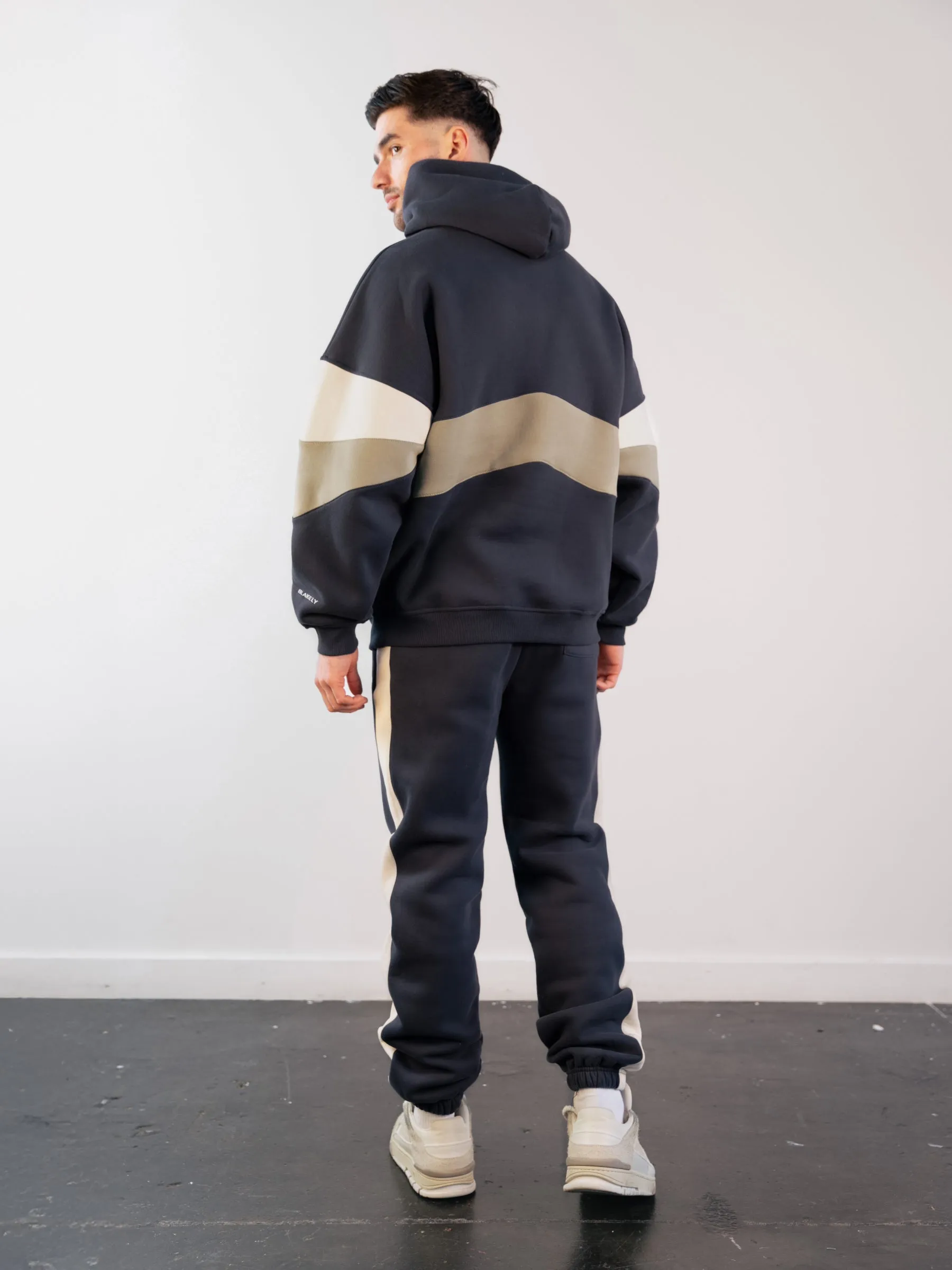 Panel Relaxed Sweatpants - True Navy