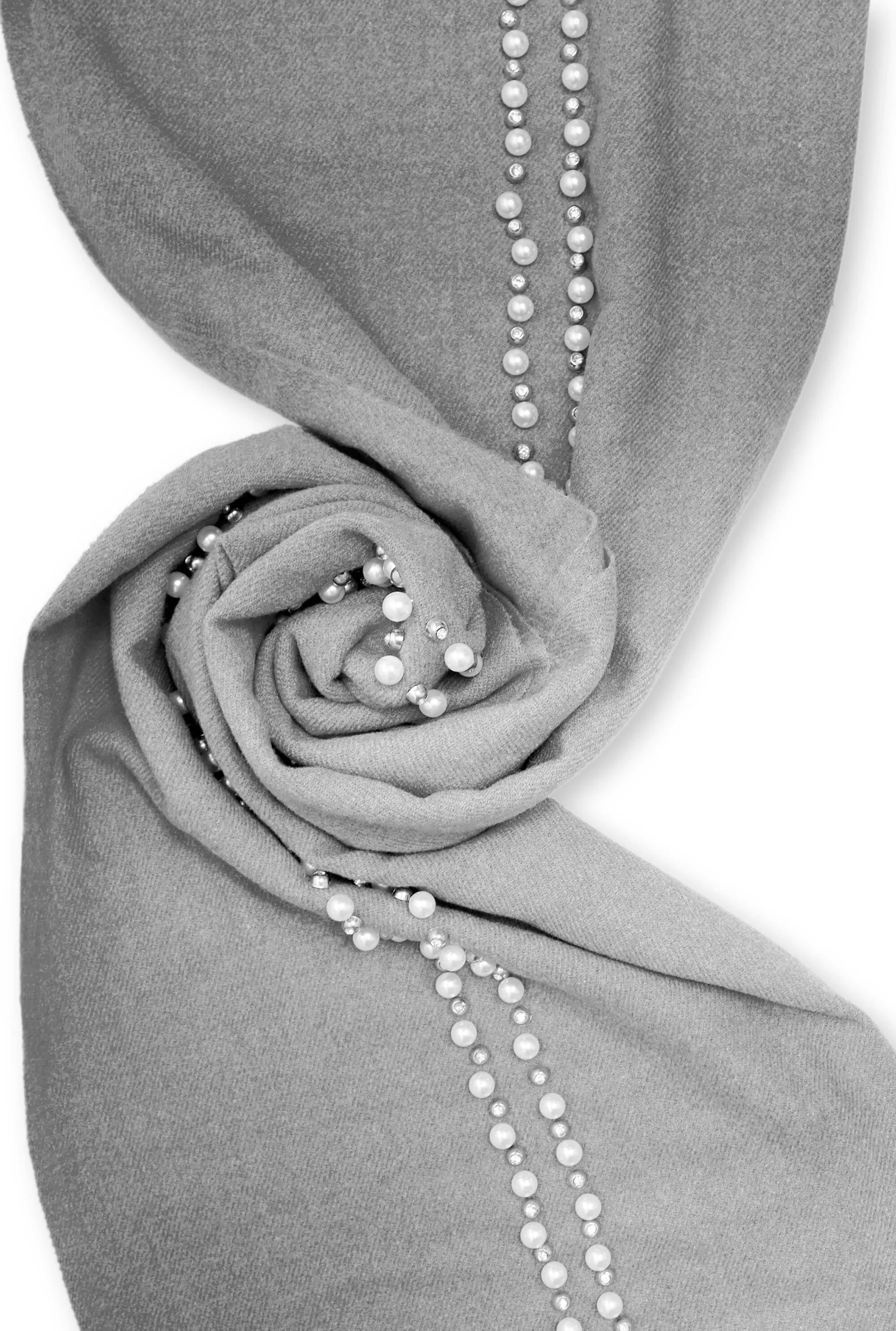 Pearl Pale Grey Scarf