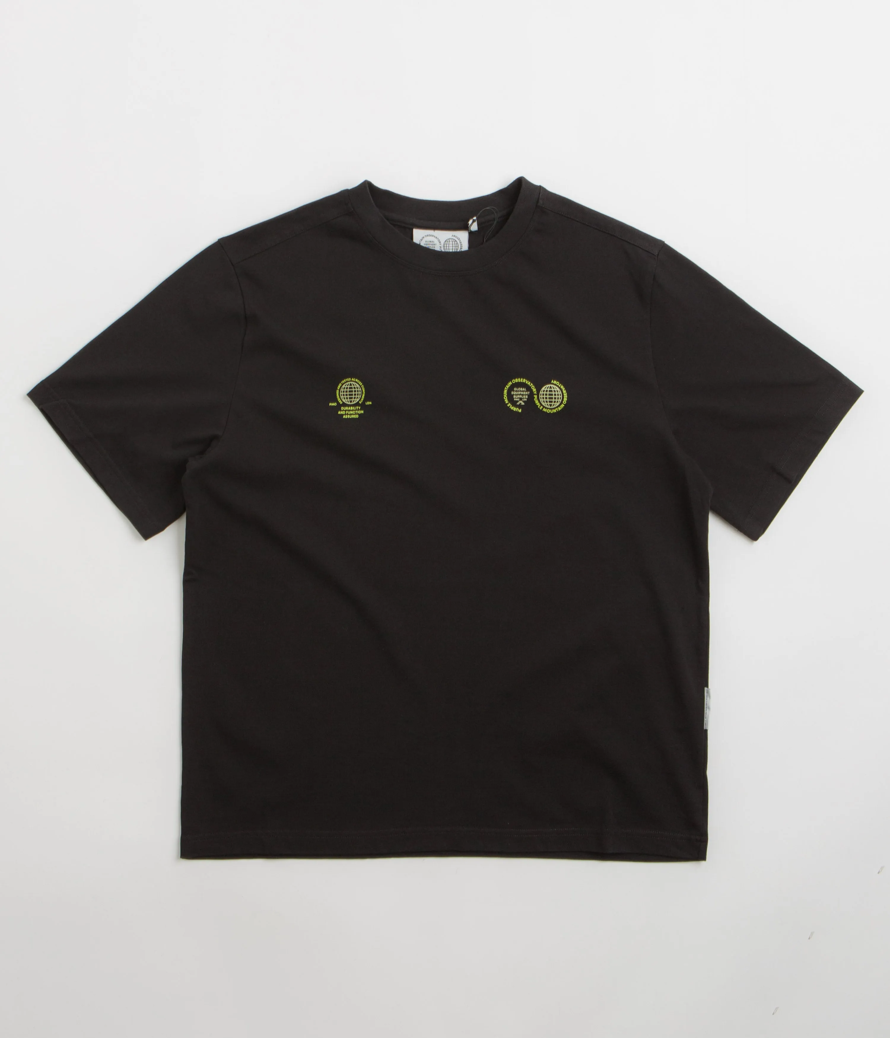Purple Mountain Observatory Globe T-Shirt - Black