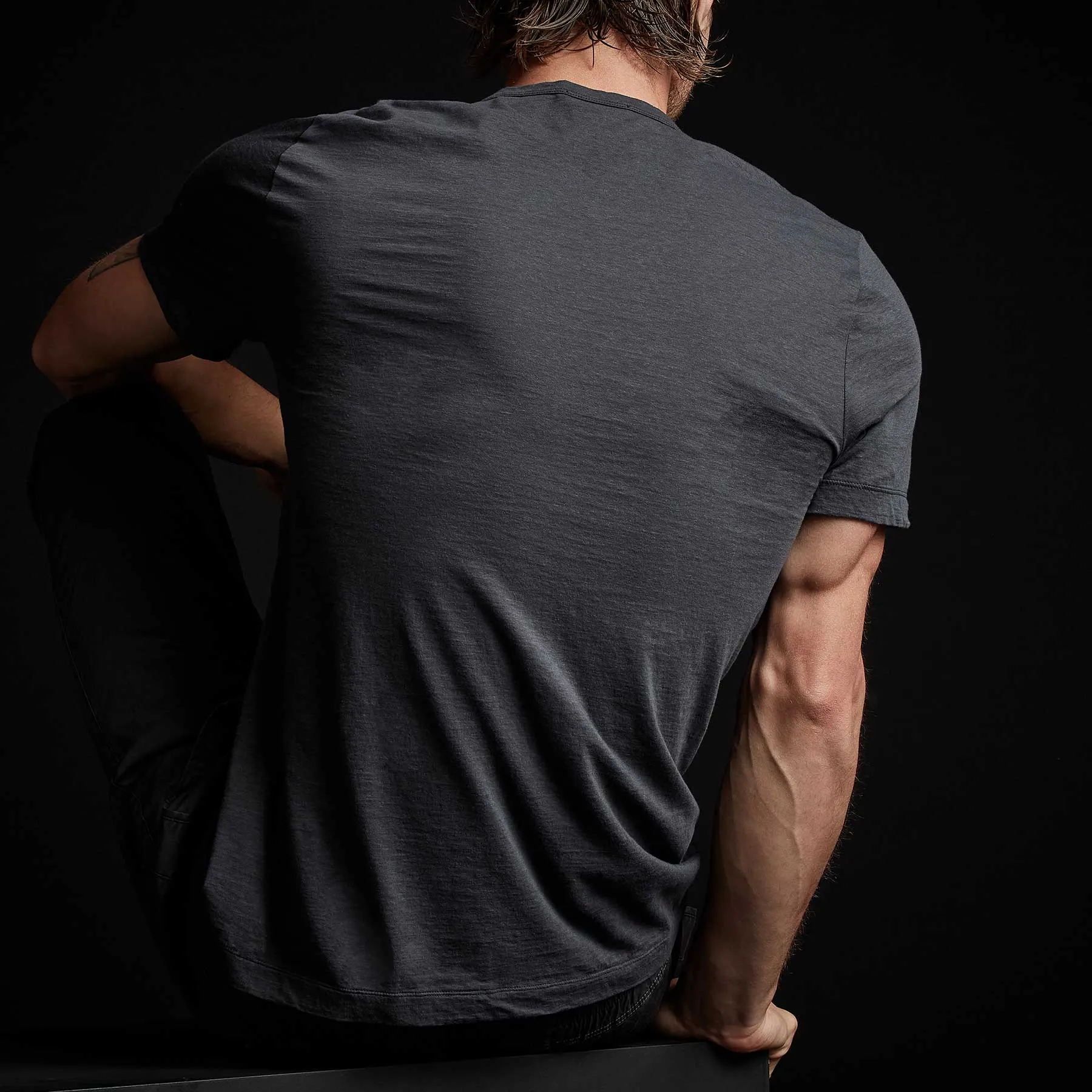 Recycled Lotus Jersey Soft V Neck - Magma