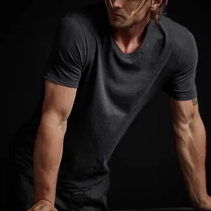 Recycled Lotus Jersey Soft V Neck - Magma