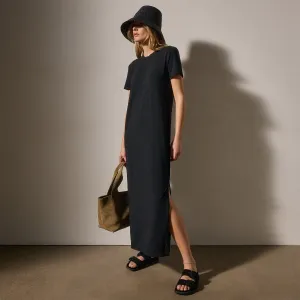 Relaxed T Shirt Dress - Black
