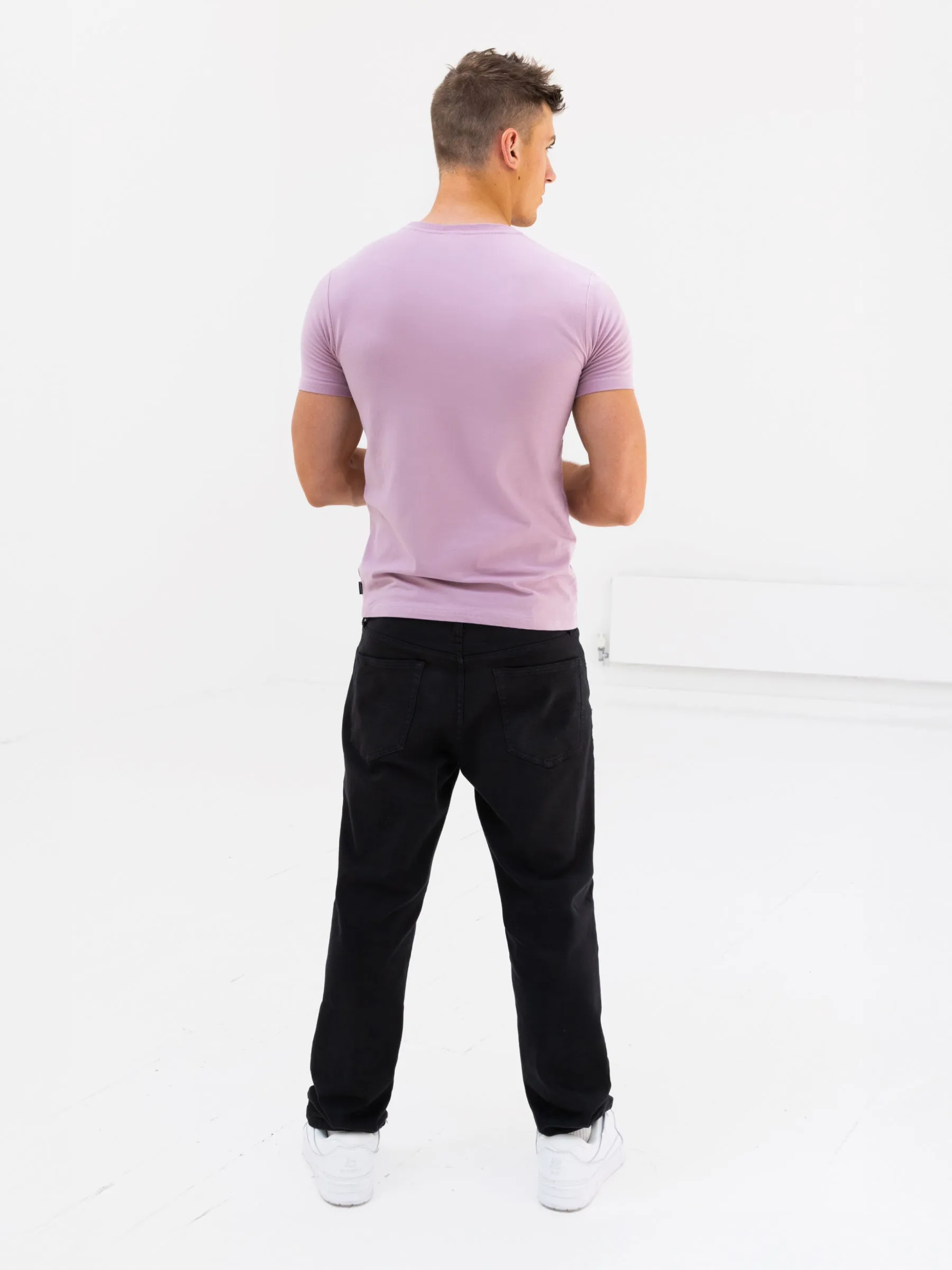 Rhode T-Shirt - Purple & White