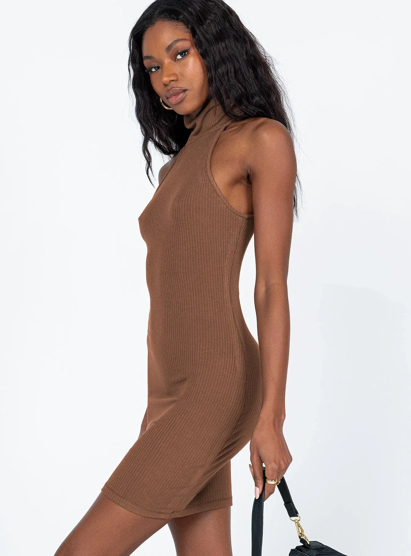 River Mini Dress Brown
