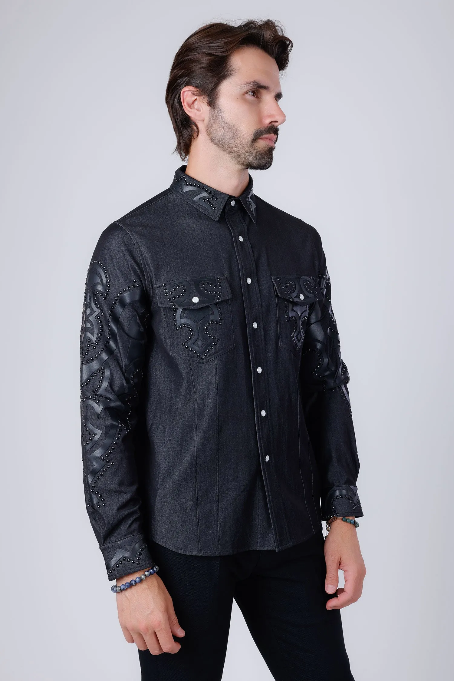 Riyadh Studded Long Sleeve Shirt