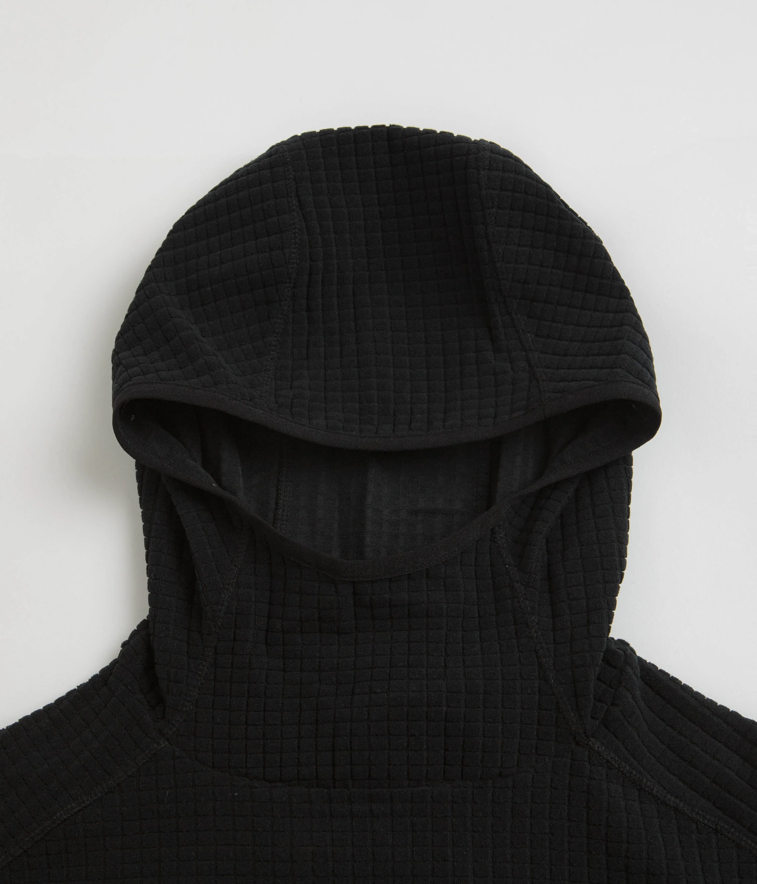 ROA Grid Hoodie - Black