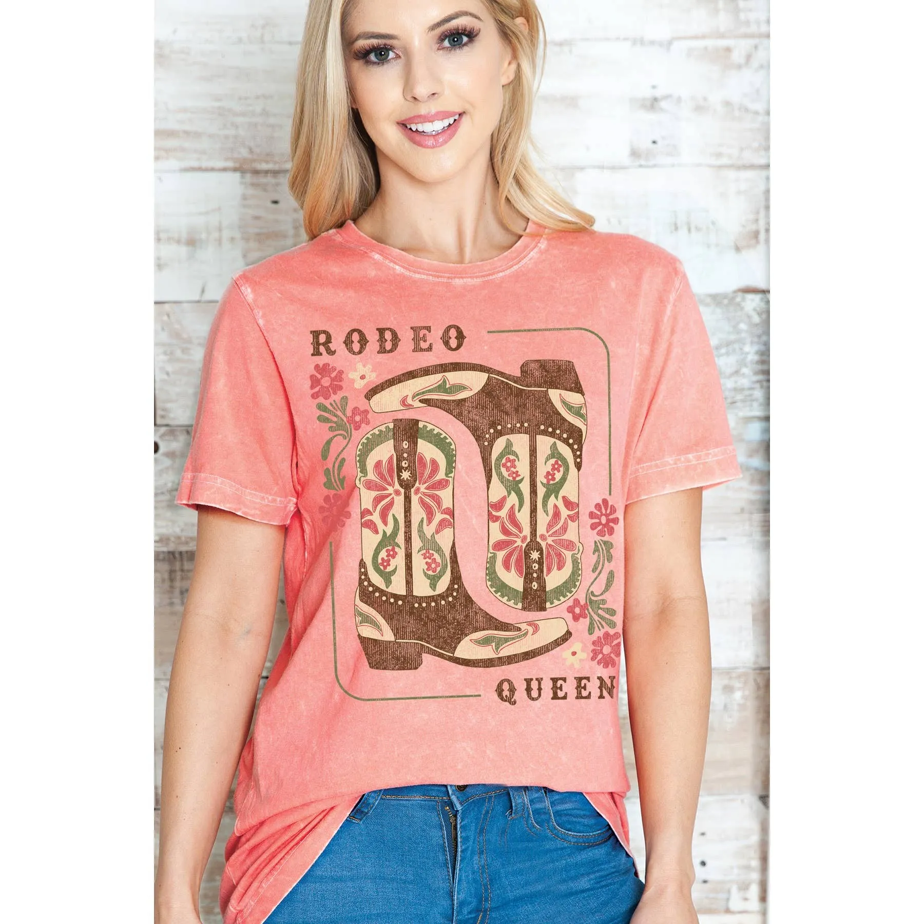 RODEO QUEEN  -  Mineral Wash: CHARCOAL Coral MB1854