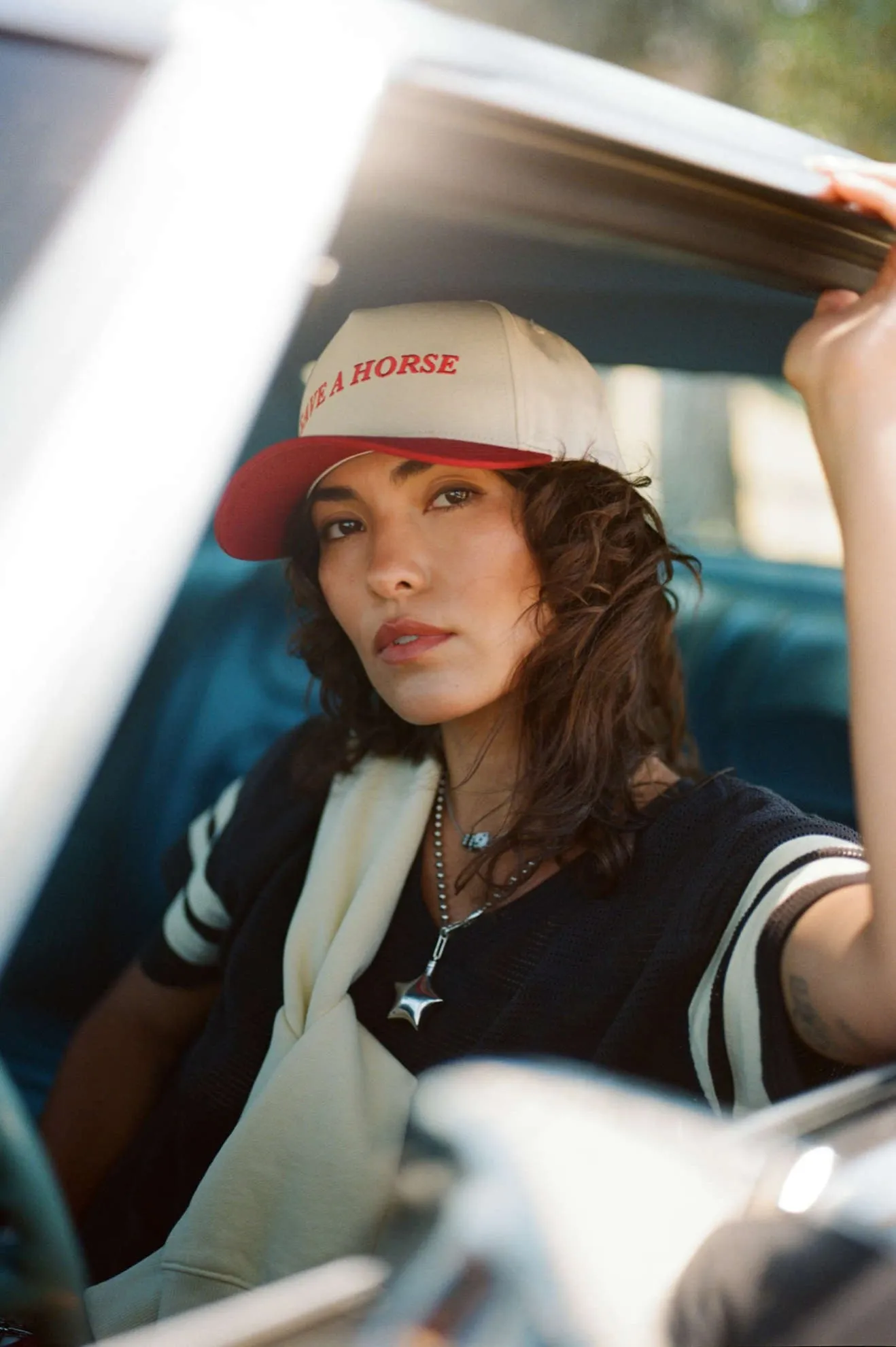 Save A Horse Netplus Snapback - Crimson/Off White