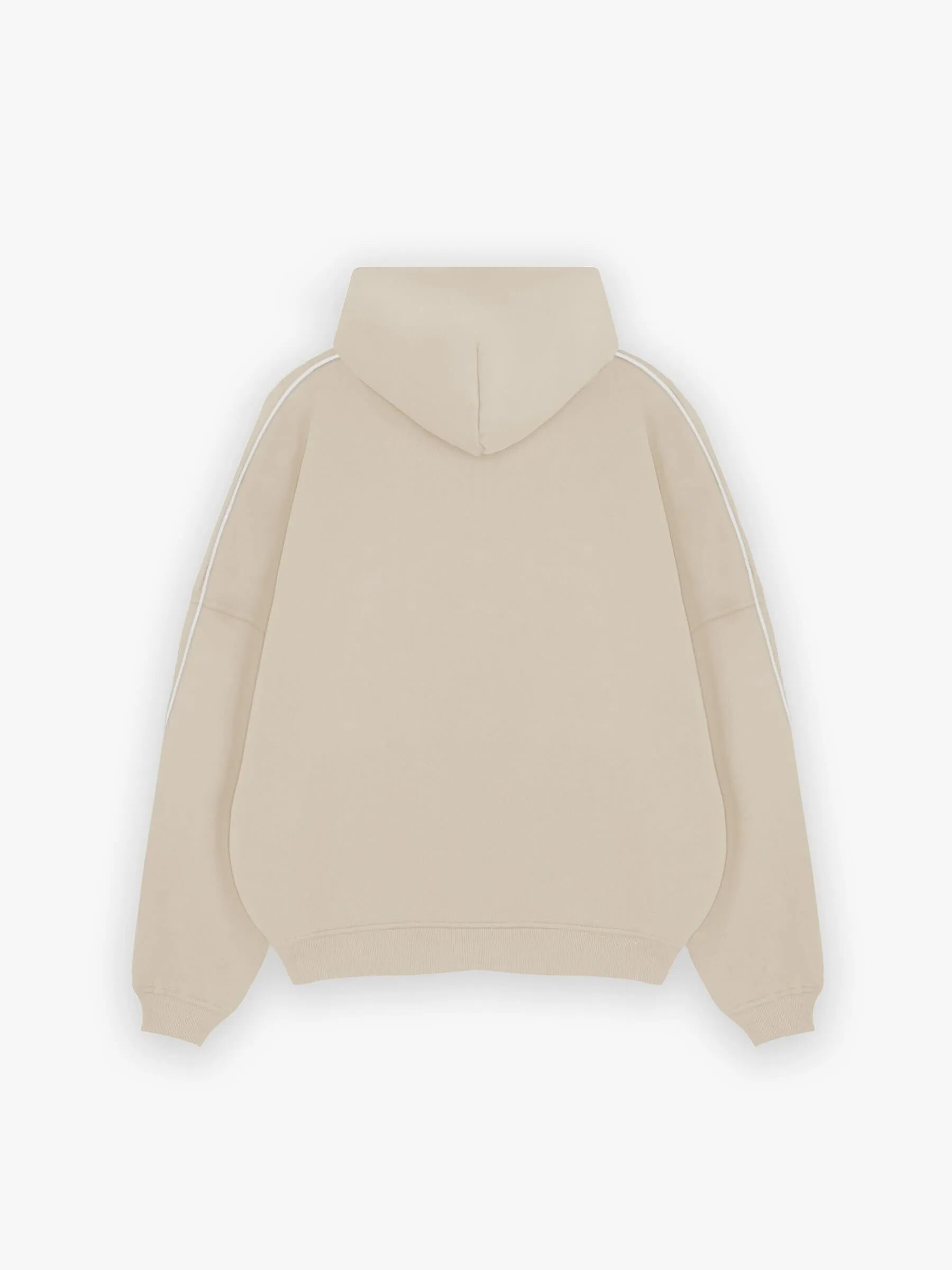 Seam Relaxed Hoodie - Washed Khaki