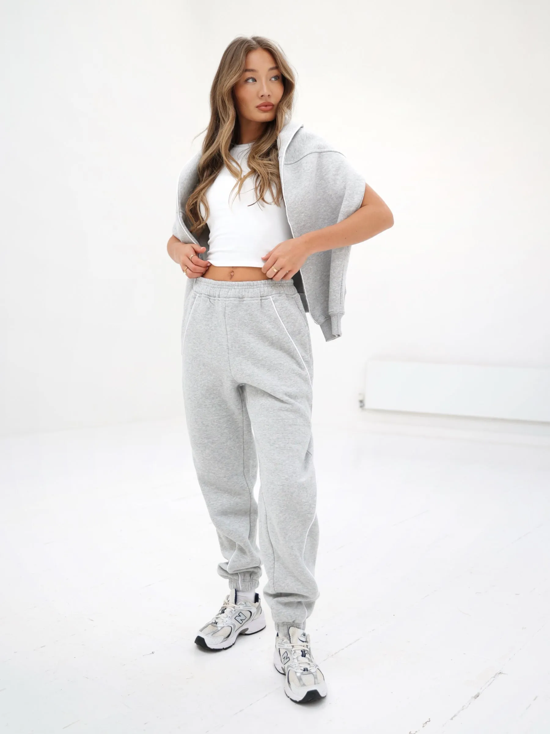 Seam Sweatpants - Marl Grey