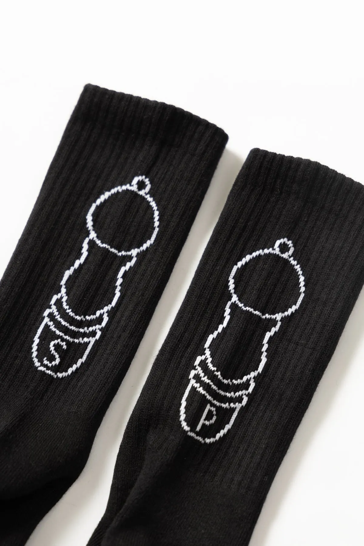 Service Works - Salt   Pepper Socks - Black