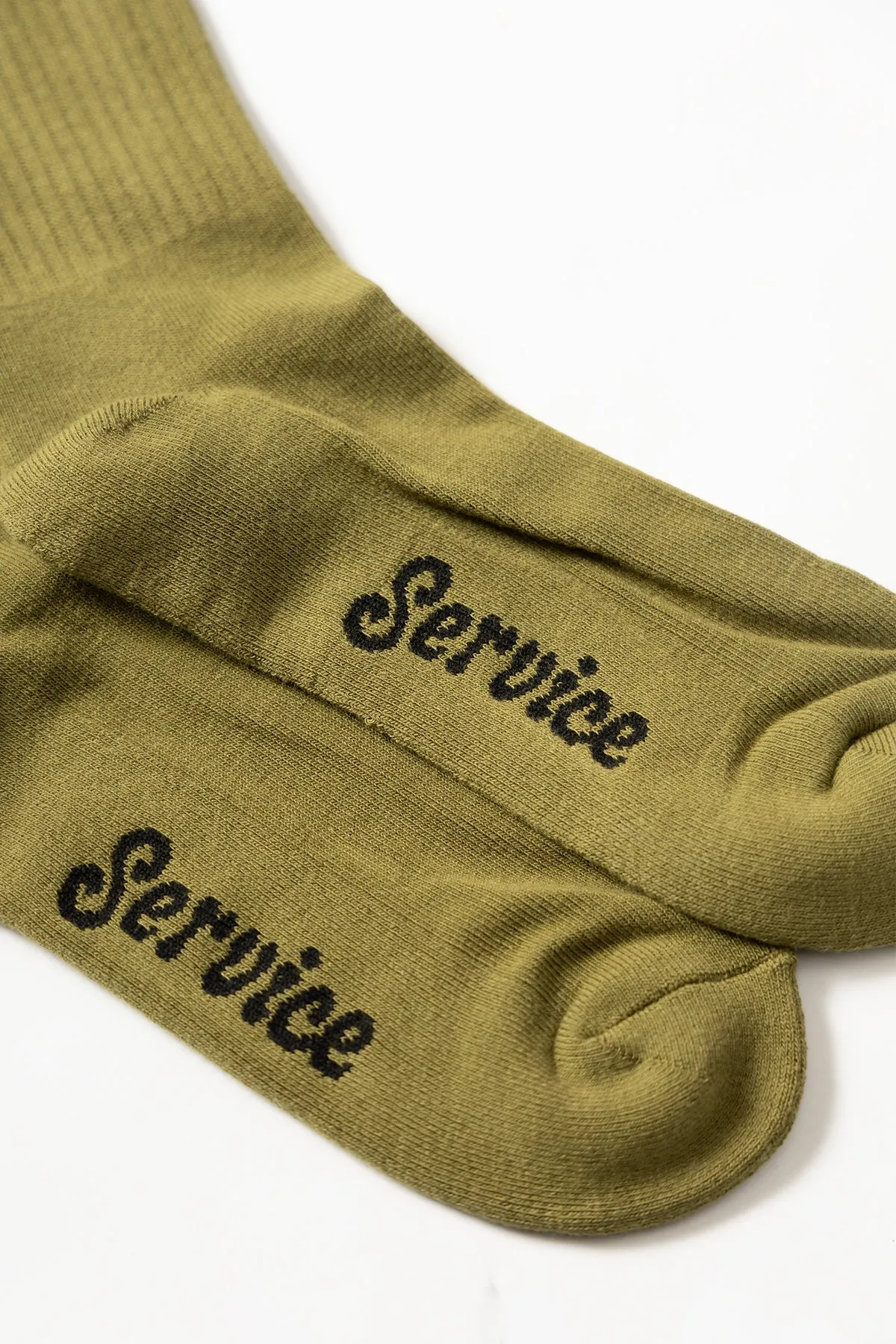 Service Works - Salt   Pepper Socks - Olive