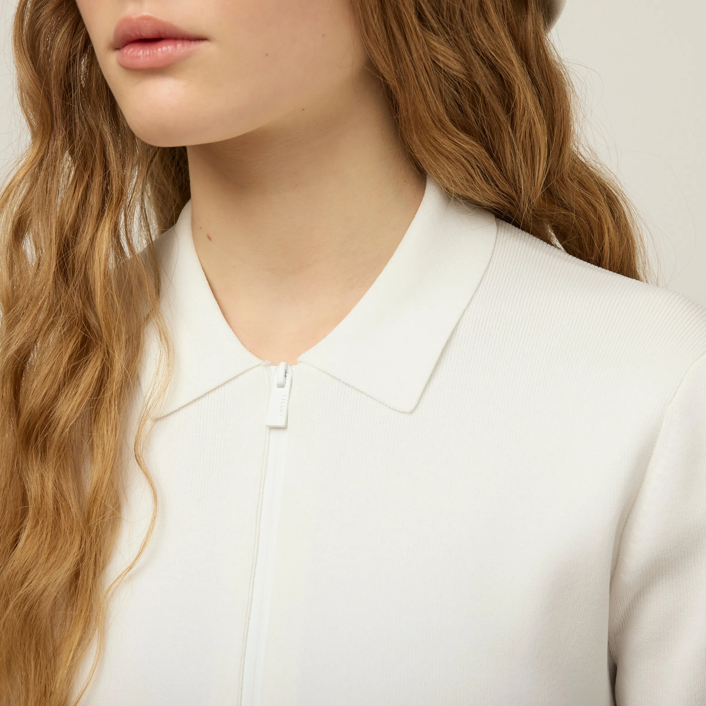 Short Sleeve Zip Polo Dress