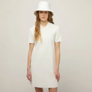 Short Sleeve Zip Polo Dress