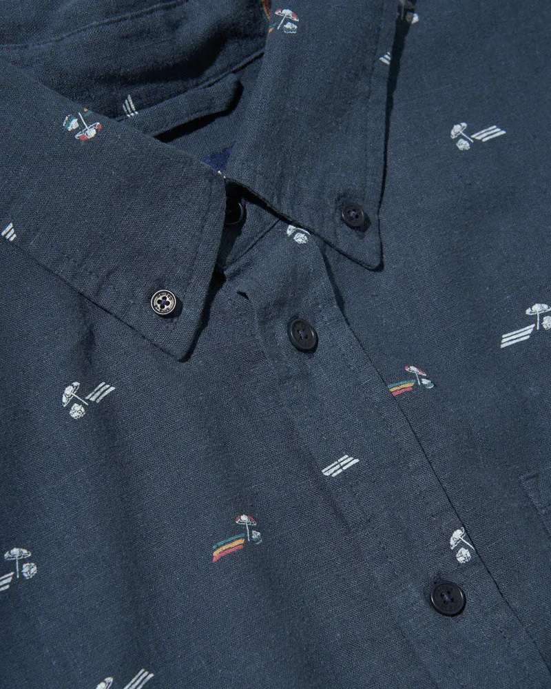 SoftHemp™ Chambray Short-Sleeve Button Down