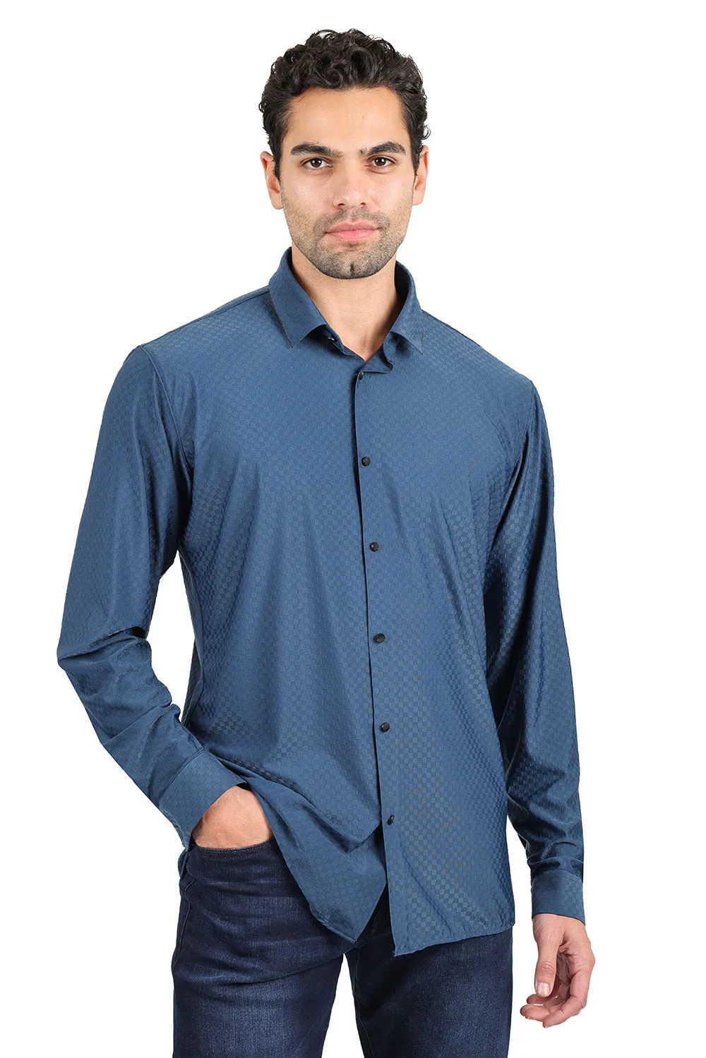Solid Diamond Long Sleeve Shirt