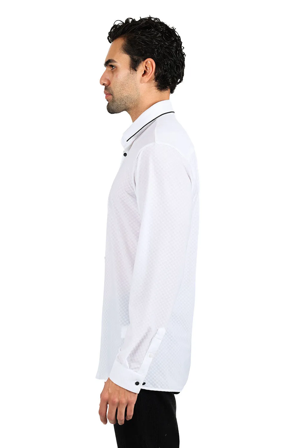 Solid Diamond Long Sleeve Shirt