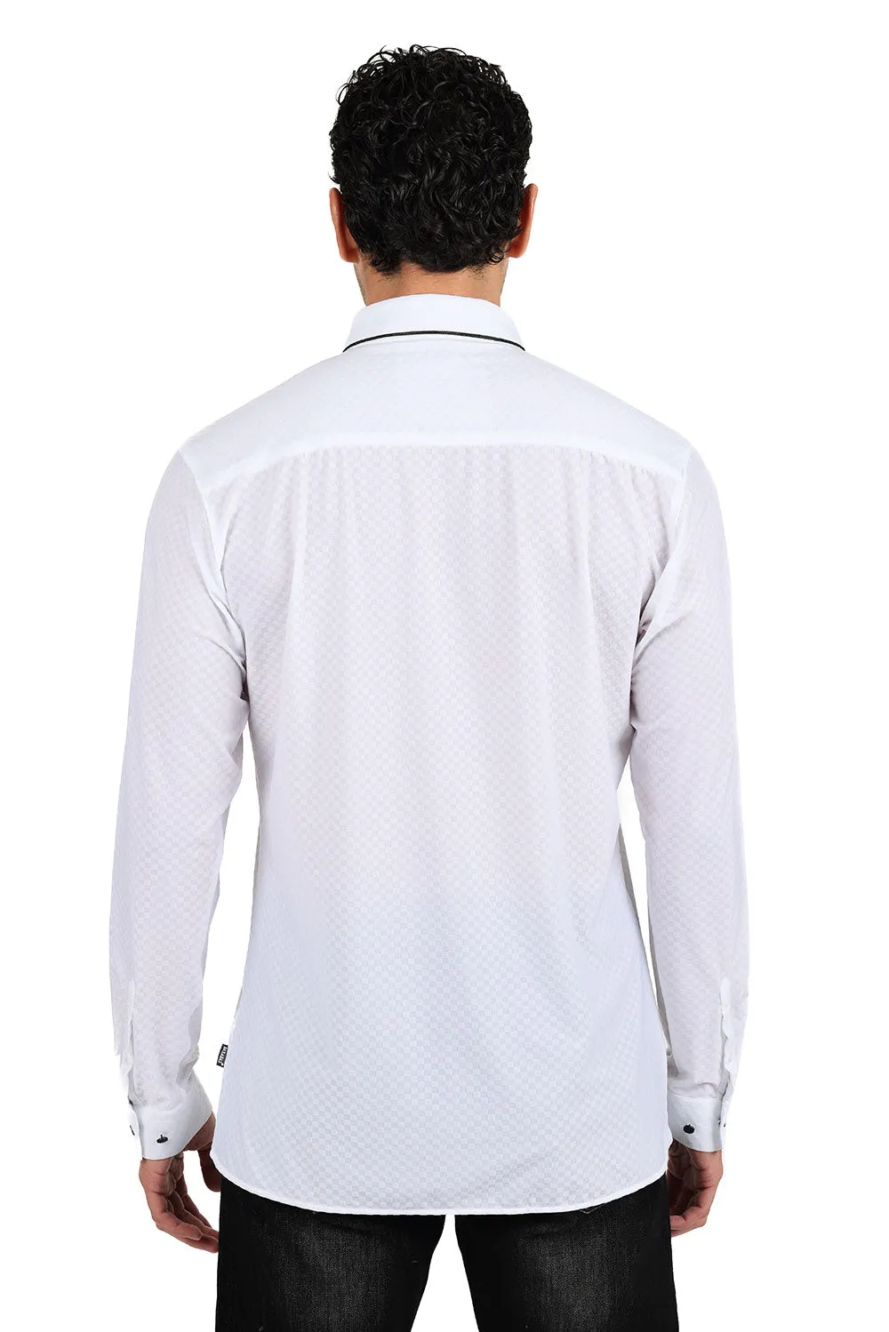Solid Diamond Long Sleeve Shirt