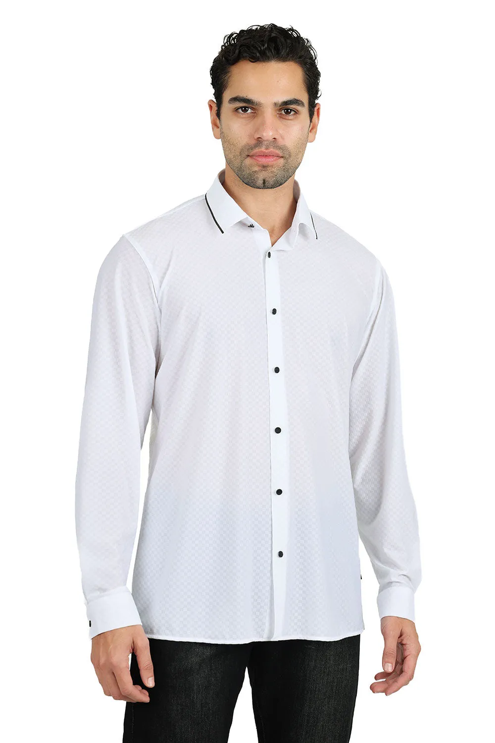 Solid Diamond Long Sleeve Shirt