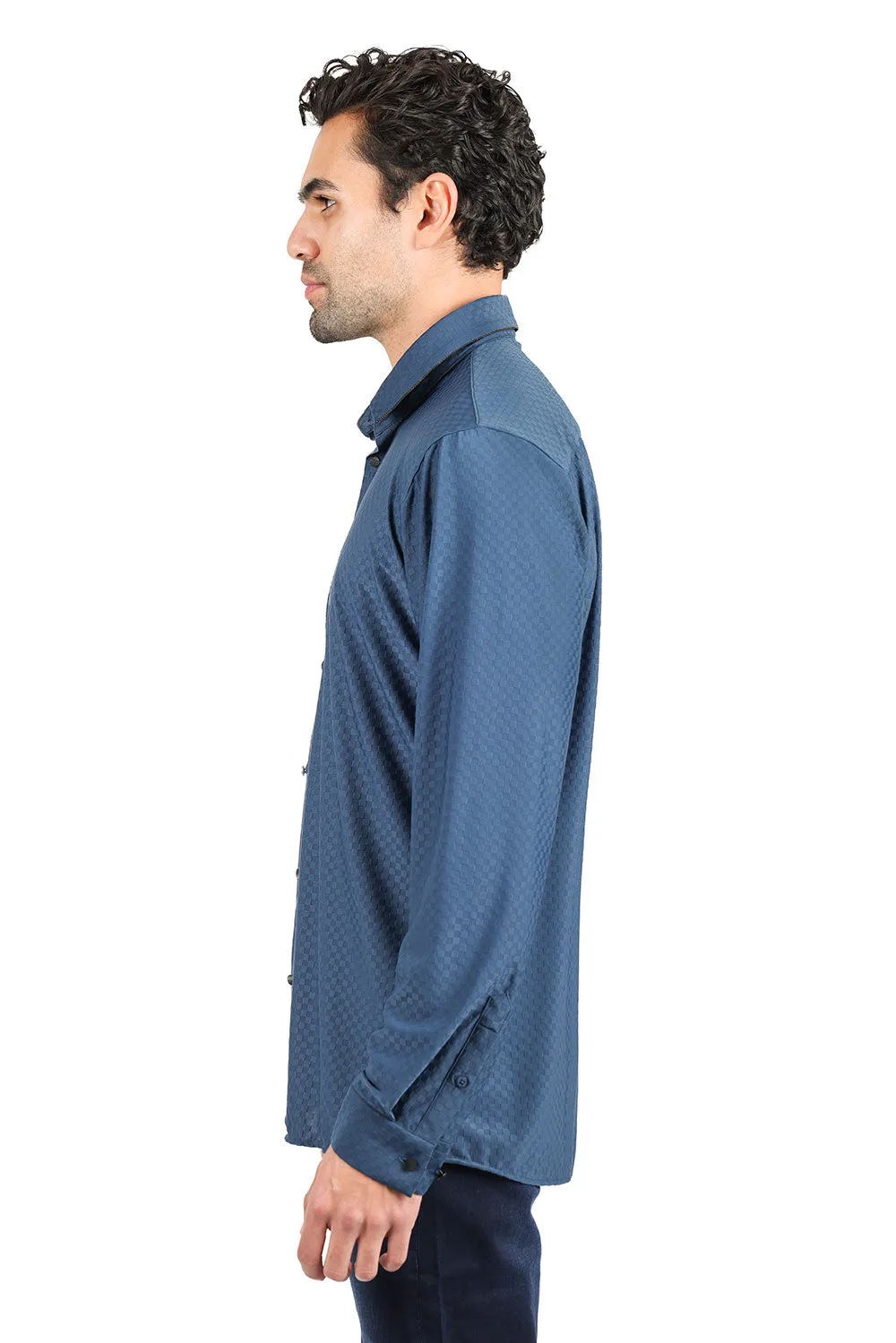 Solid Diamond Long Sleeve Shirt