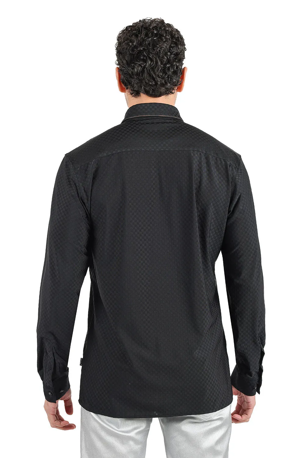Solid Diamond Long Sleeve Shirt
