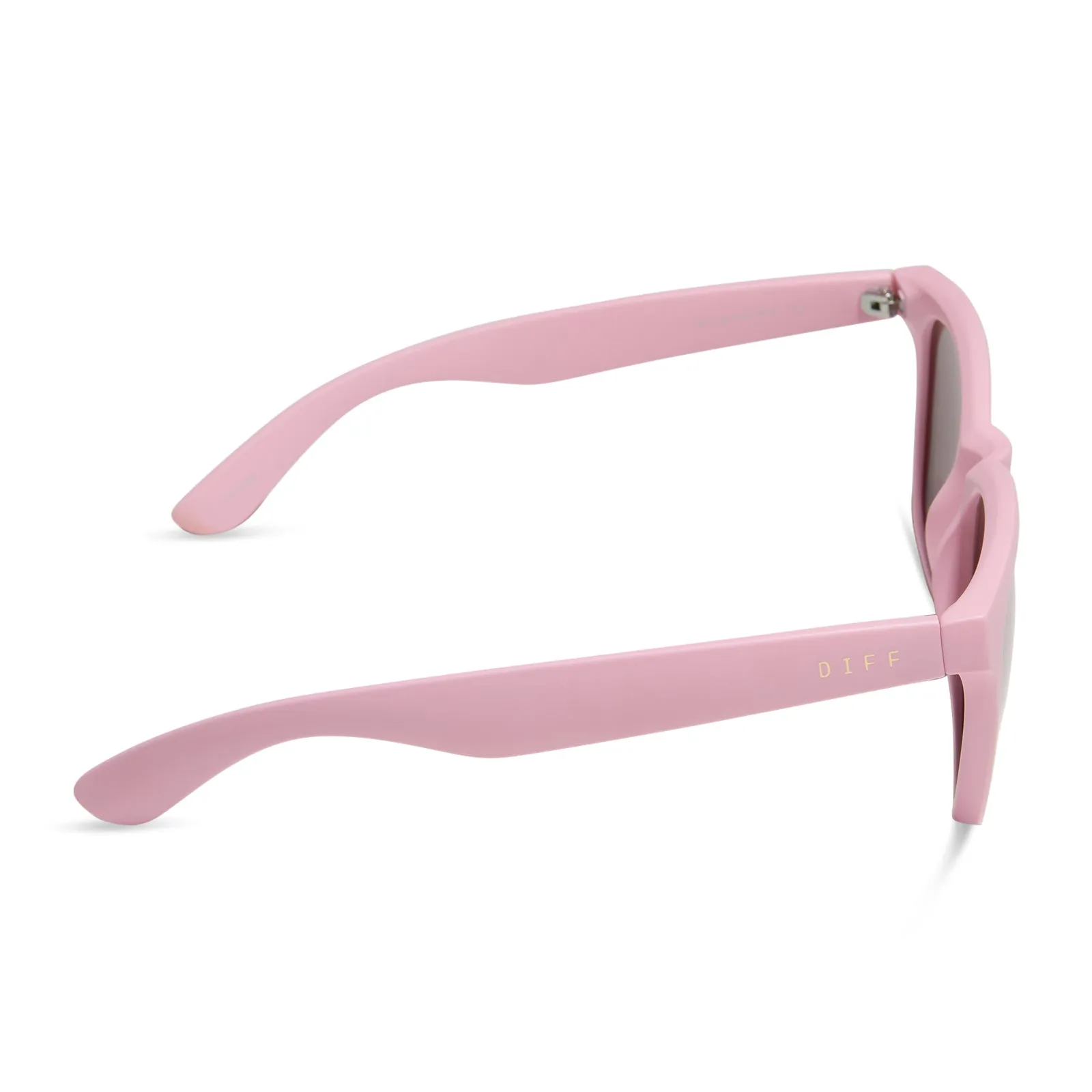 STORM - MATTE BABY PINK   SHERBERT RAINBOW MIRROR   POLARIZED SUNGLASSES