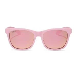 STORM - MATTE BABY PINK   SHERBERT RAINBOW MIRROR   POLARIZED SUNGLASSES