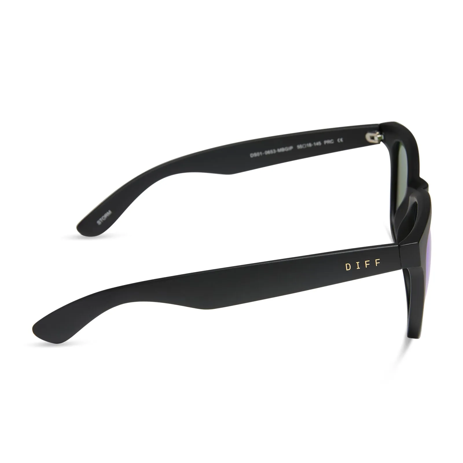 STORM - MATTE BLACK   GREEN MIRROR   POLARIZED SUNGLASSES