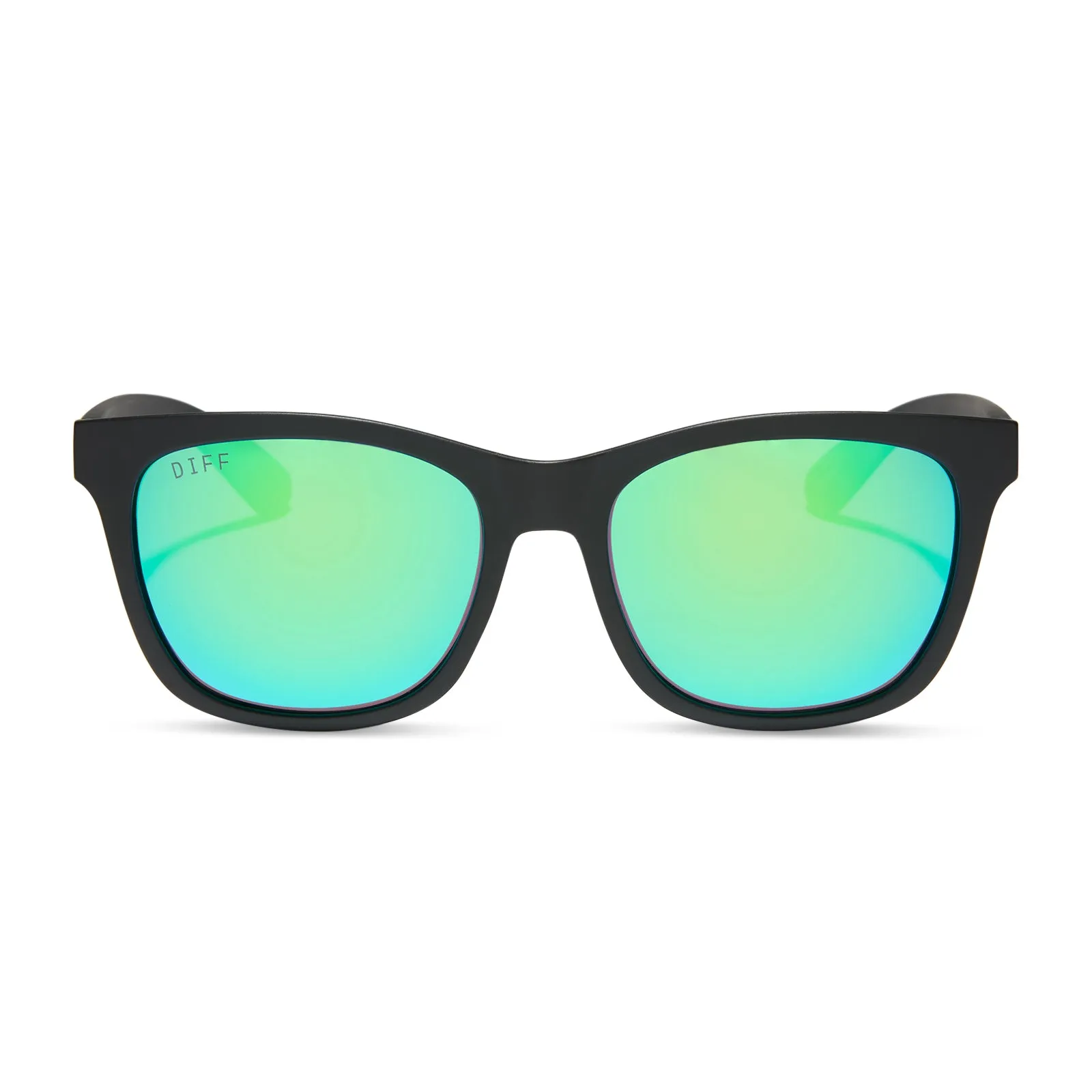 STORM - MATTE BLACK   GREEN MIRROR   POLARIZED SUNGLASSES