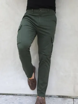 Straight Leg Cargo - Khaki Green