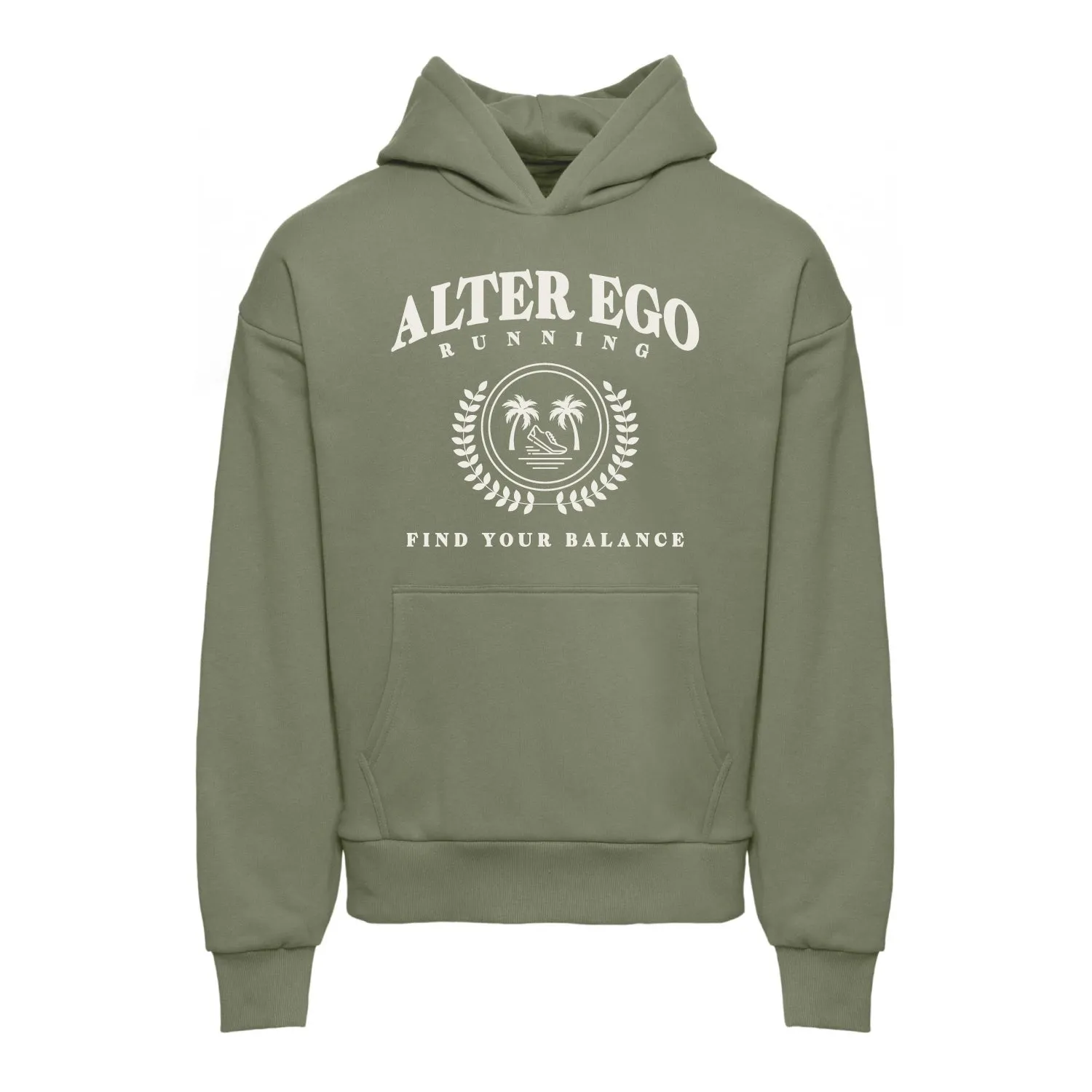 Sweatshirt Varsity Logo Olive