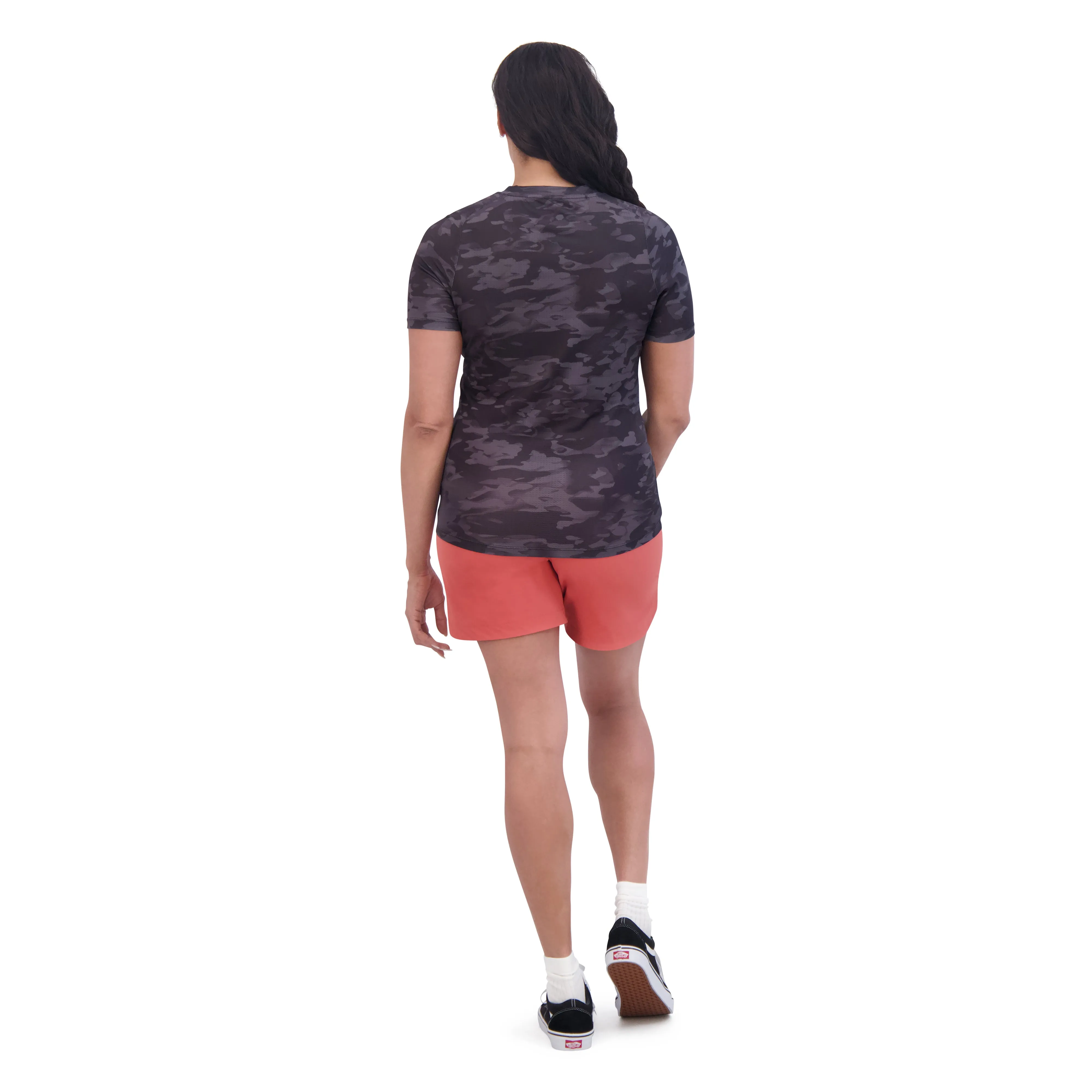 Syncline Short Sleeve Jersey Women's - Black Vintage Camo