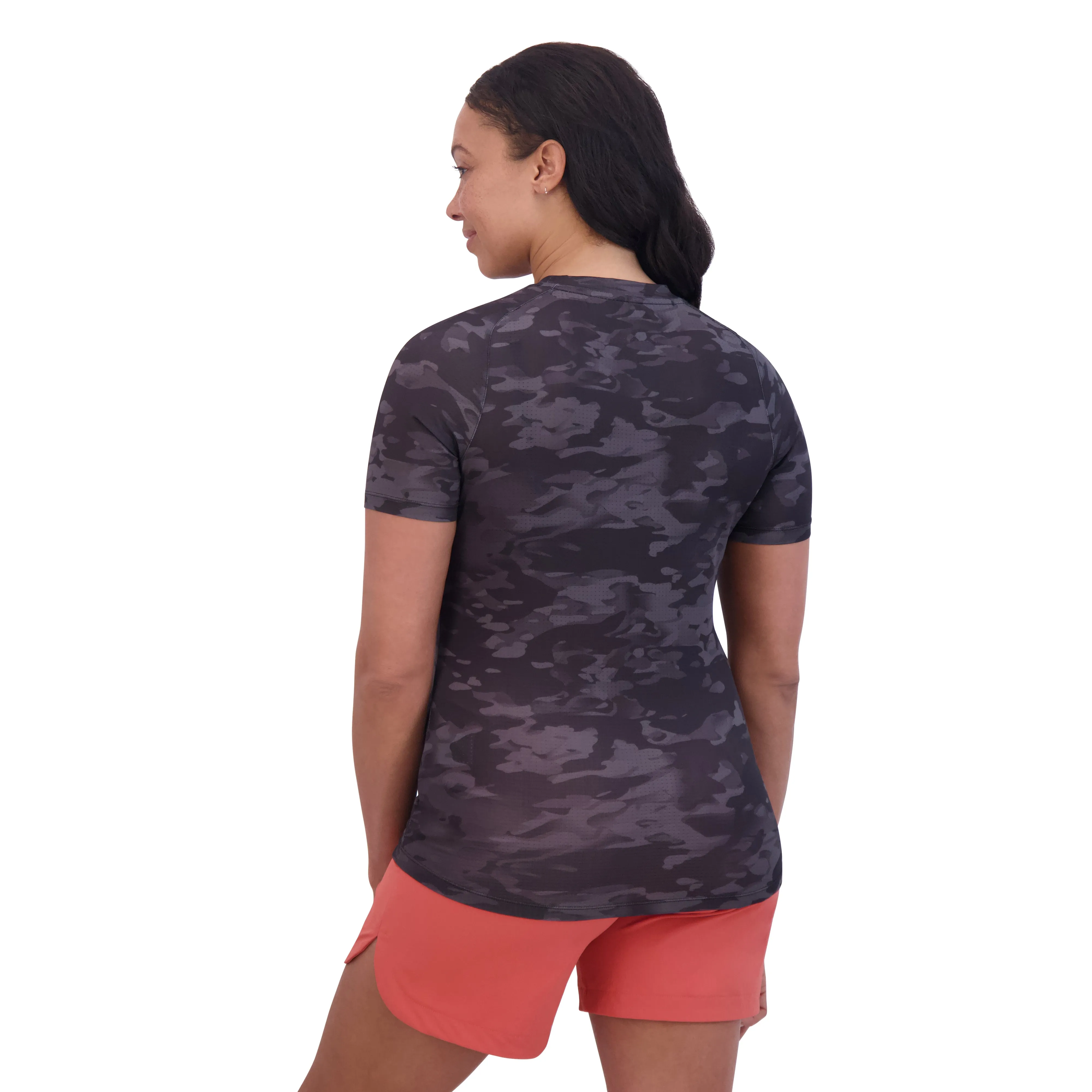 Syncline Short Sleeve Jersey Women's - Black Vintage Camo
