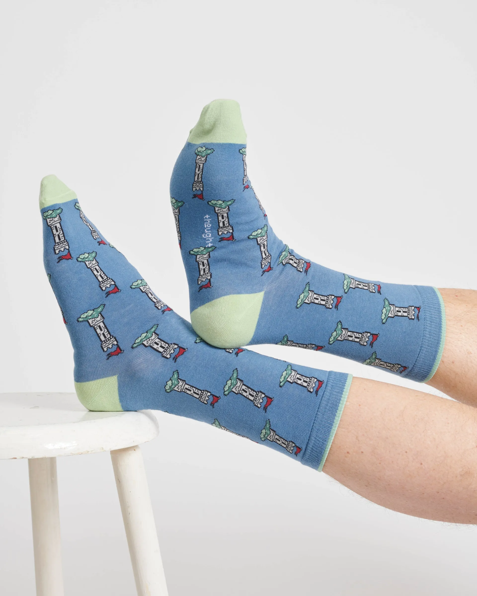 The Explorer Bamboo Gift Box of 4 Socks - Blue/Navy/Burgundy/Grey