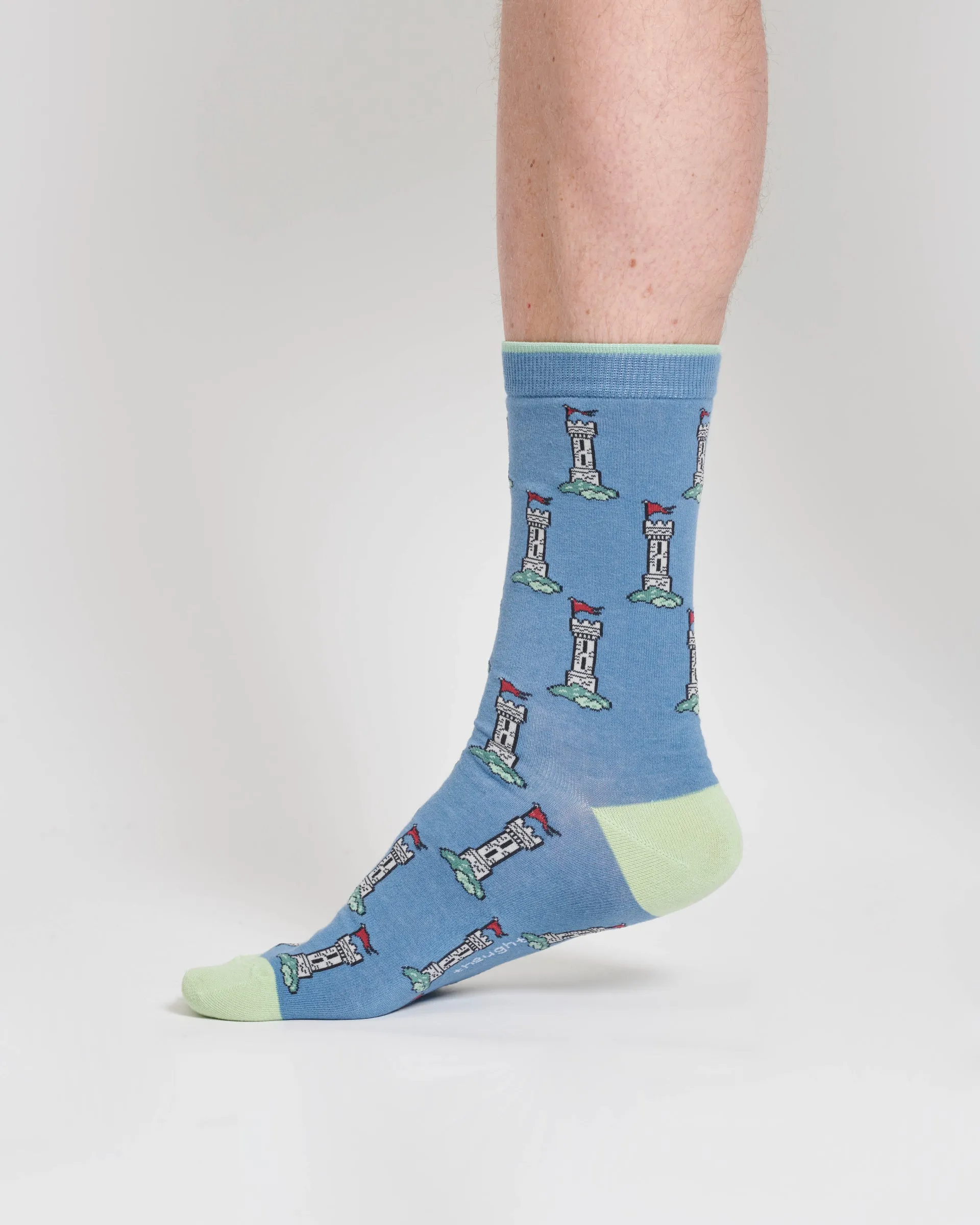 The Explorer Bamboo Gift Box of 4 Socks - Blue/Navy/Burgundy/Grey
