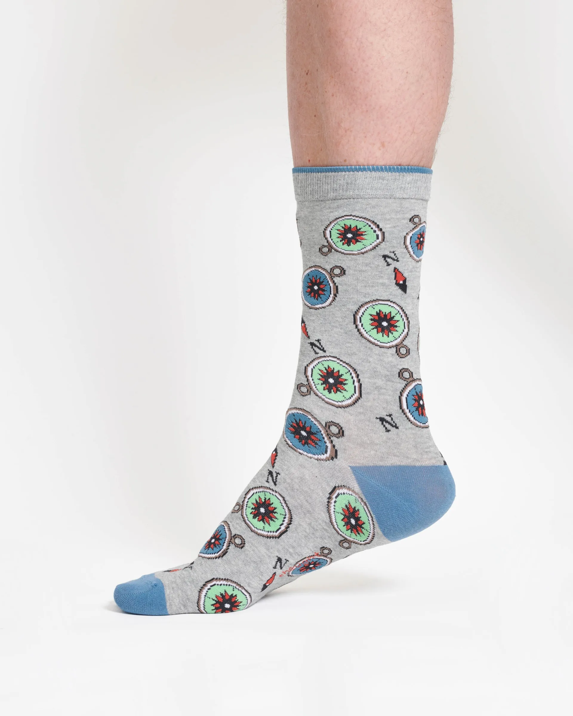 The Explorer Bamboo Gift Box of 4 Socks - Blue/Navy/Burgundy/Grey