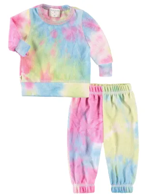 Tie Dye Loungewear - Multi Pink/Blue/Green Tie Dye