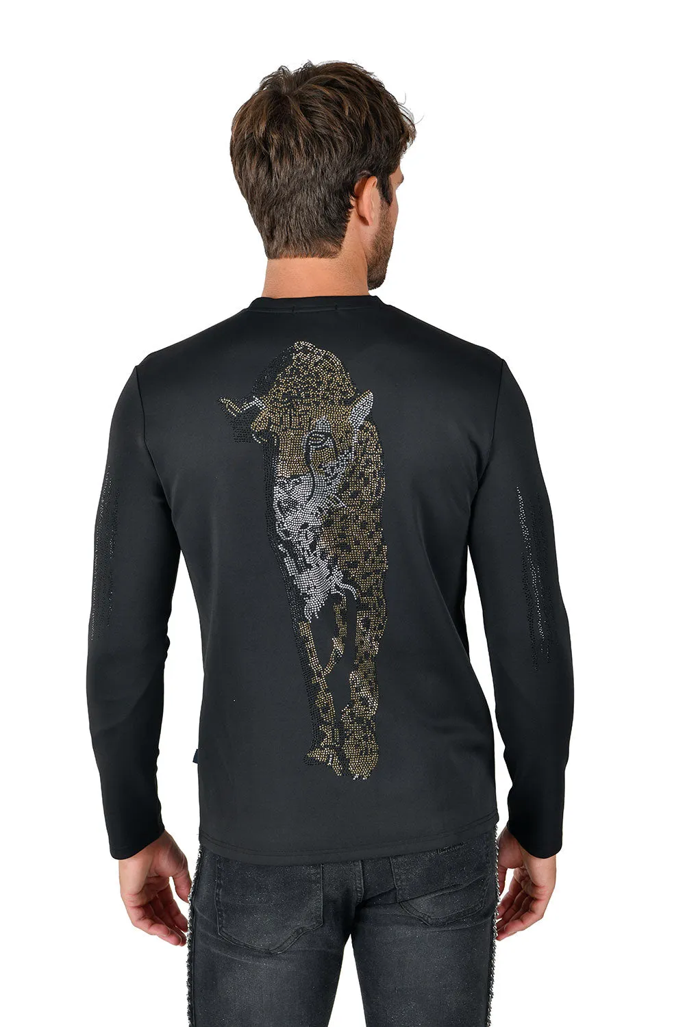 tiger scratch Rhinestone Sweatshirt