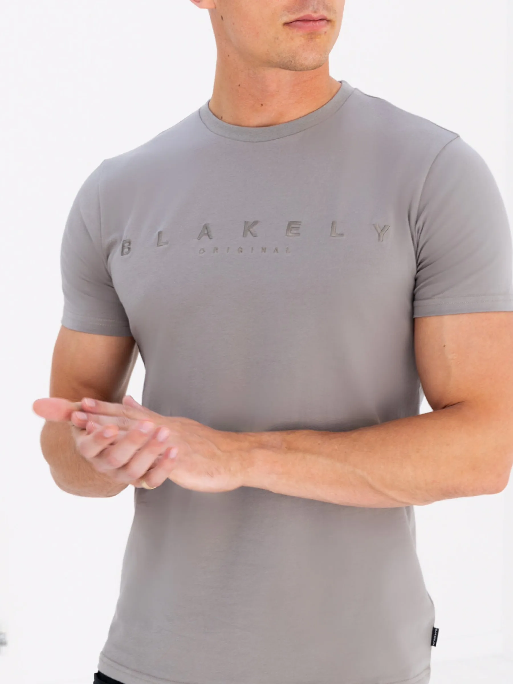 Tonal Huxon T-Shirt - Neutral Grey